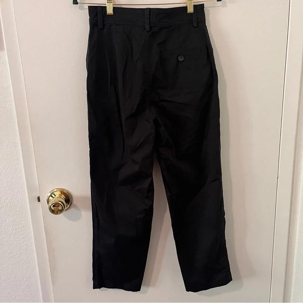 Everlane Pleated Chino Pants Black Size 0 - Picture 4 of 12